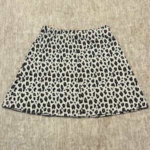 NWOT - LOFT Winter Skirt in Leopard 🐆 M